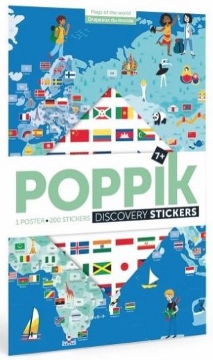 Poster en stickers Drapeaux du monde Poppik